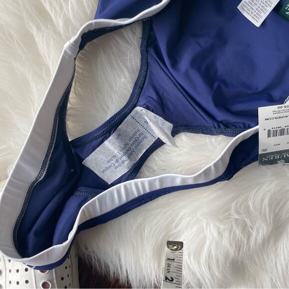 Lauren Ralph Lauren Navy Bikini Bottoms Size 16 NWT - Picture 4 of 6